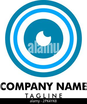 Design-Vorlage Für Das Logo Des Kameraauges Stock Vektor