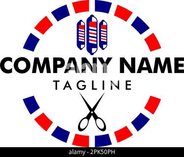 Logo-Vektor des Friseurshops Stock Vektor