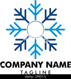 Vorlage Für Snowflake-Symbol-Vektor-Logo Stock Vektor
