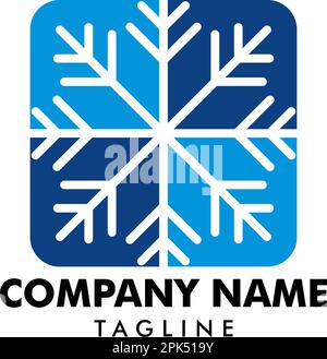 Vorlage Für Snowflake-Symbol-Vektor-Logo Stock Vektor