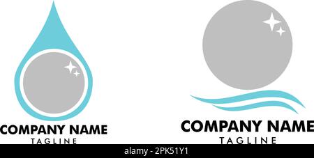 Zeichnungsdesign für Vektorsymbole mit Perle-Logo-Vorlage Stock Vektor