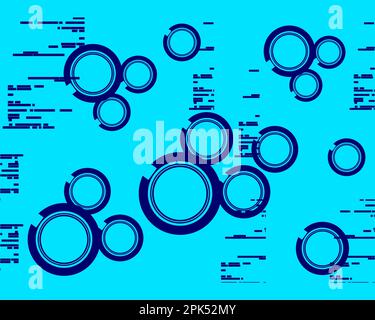 Techno Vector Circle - Abstrakter Hintergrund Stock Vektor