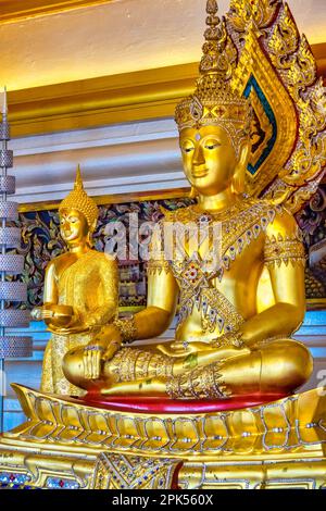 Buddhas in Wat Saket in Bangkok, Thailand Stockfoto