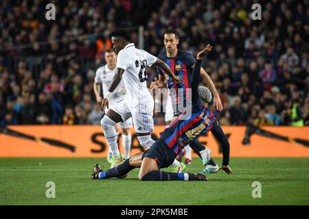 MADRID, SPANIEN – MÄRZ 5: Spiel zwischen dem FC Barcelona und dem Real Madrid CF im Rahmen des Halbfinales (Leg 2 von 2) der Copa Del Rey im Spotify Camp Nou Stadium am 5. März 2023 in Barcelona, Spanien. (Foto: Sara Aribó/PxImages) Stockfoto