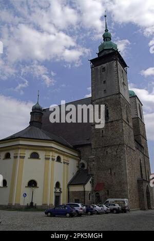 Jihlava, Tschechien, Tschechien, Kirche St. James der Großraum; Kirche St. Jakobus der Ältere; Iglesia de San Santiago el Mayor; Stockfoto