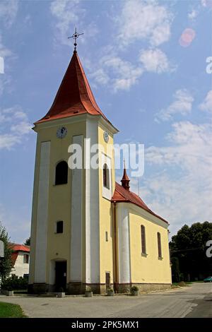 Kaliště, Tschechien, Tschechien, Kirche Johannes des Täufers, Kirche des Heiligen Johannes des Täufers, Iglesia de San Juan Bautista Stockfoto