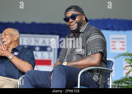 David Ortiz Einweihung in die MLB Hall of Fame 2022 - Cooperstown NY Stockfoto