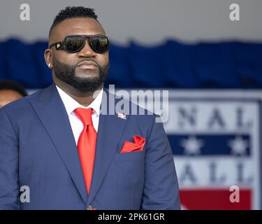 David Ortiz Einweihung in die MLB Hall of Fame 2022 - Cooperstown NY Stockfoto