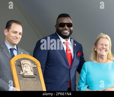 David Ortiz Einweihung in die MLB Hall of Fame 2022 - Cooperstown NY Stockfoto