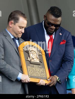 David Ortiz Einweihung in die MLB Hall of Fame 2022 - Cooperstown NY Stockfoto