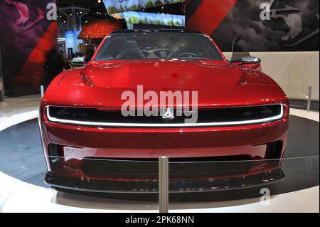 Dodge Charger Daytona SRT-Konzept auf der 2023 NY International Auto Show im Javits Center in New York, NY am 5. April 2023. (Foto: Stephen Smith/SIPA USA) Stockfoto