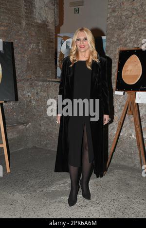Rom, Italien. 05. April 2023. Rom, Stadio di Domiziano Event " Art in Easter Eggs " von Sergio Valente, auf dem Foto: Eleonora Daniele Credit: Independent Photo Agency/Alamy Live News Stockfoto
