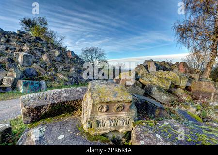 Birkenkopf, Monte Scherbelino, Landschaftsdenkmal aus Trümmern der Stadt, 45 Prozent zerstört im Weltkrieg, Stuttgart, Baden-Württemberg Stockfoto