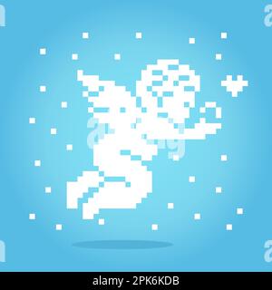 8-Bit-Ampixel. Fee in Vektordarstellung. Stock Vektor