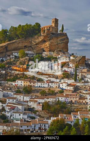 Montefrio, Maurisches Schloss, Washington Irving Route, Provinz Granada, Andalusien, Spanien Stockfoto