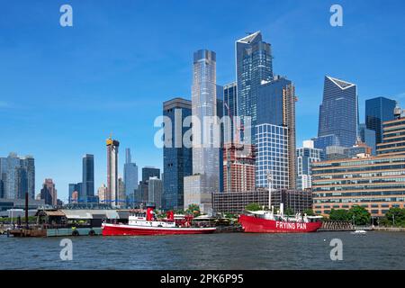 Frying Pan Ship Restaurant, Hudson Yards, The Edge Building, Manhattan, New York City, USA Stockfoto