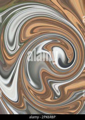 Marmorkunst. Flüssiger abstrakter Hintergrund mit Ölmalerei und Aquarell Stockfoto