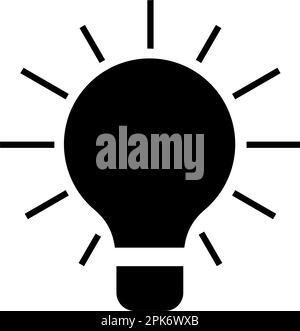 Vektorsymbol für Schwarzlichtlampe Wussten Sie das Banner für Web? Stock Vektor