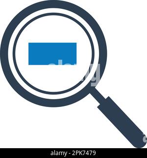 Symbol "Verkleinern". Flache Vektor-EPS. Stock Vektor