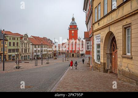 Stadtbild von Gotha in Thüringen, Deutschland. Stockfoto