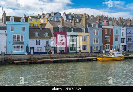 Harbour of Weymouth, eine Küstenstadt im Bezirk Dorset Stockfoto