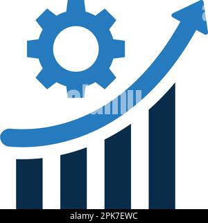 Symbol für Produktivität, Effizienz, Leistung – perfekt für das Design und die Entwicklung von Websites, gedruckten Dateien und Präsentationen sowie Werbematerialien Stock Vektor