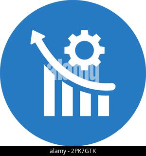 Symbol für Produktivität, Effizienz, Leistung – perfekt für das Design und die Entwicklung von Websites, gedruckten Dateien und Präsentationen sowie Werbematerialien Stock Vektor