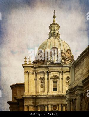 Chiesa Santi Luca e Martina martiri, Rom, Italien. Stockfoto