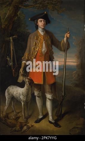 Sir Edward Hales, Baronet, von Hales Place, Hackington, Kent 1744, von Philippe Mercier Stockfoto