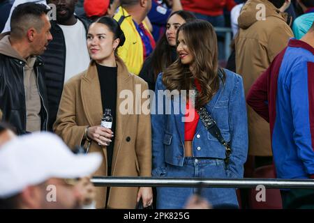 BARCELONA, SPANIEN - 5. APRIL: Anna Lewandowska während des Halbfinales Second Leg - Copa Del Rey Match zwischen dem FC Barcelona und Real Madrid im Camp Nou am 5. April 2023 in Barcelona, Spanien (Foto: David Ramirez/DAX Images) Stockfoto