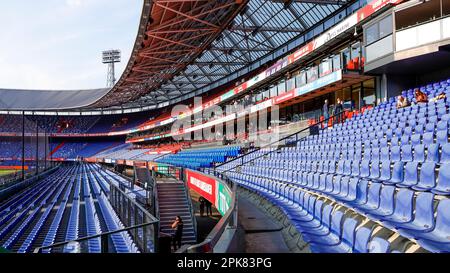 05-04-2023: Sport: Feyenoord gegen Ajax (KNVB Cup) ROTTERDAM, NIEDERLANDE - APRIL 5: Stadium de Kuip während des Spiels KNVB Cup Feyenoord Rotterdam und AF Stockfoto