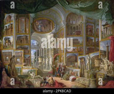 Das antike Rom 1757 von Giovanni Paolo Pannini Stockfoto