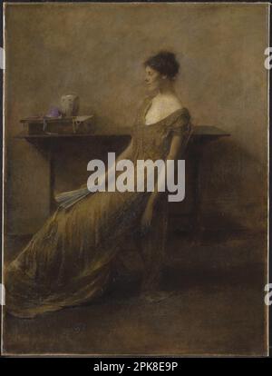 Lady in Gold, ca. 1912, von Thomas Wilmer Dewing Stockfoto