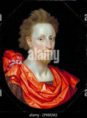 Porträt eines Mannes in klassischem Kleid, möglicherweise Philip Herbert, 4. Earl of Pembroke, circa 1610 von Marcus Gheeraerts dem Jüngeren Stockfoto