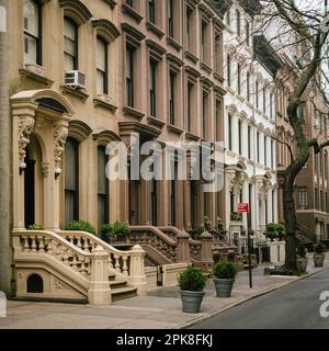 Häuser in Brooklyn Heights, Brooklyn, New York Stockfoto