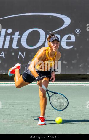 Charleston, SC, USA. 5. April 2023. (1) JESSICA PEGULA USA spielt bei der WTA Series für die Credit One Charleston Open in Charleston, SC, USA, gegen ANNA BLINKOVA. Jessica gewinnt 6:2, 6:0. (Kreditbild: © Walter G. Arce Sr./ZUMA Press Wire) NUR REDAKTIONELLE VERWENDUNG! Nicht für den kommerziellen GEBRAUCH! Stockfoto