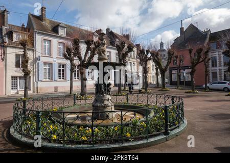 Place de Darnetal, Montreuil-sur-Mer, Hauts-de-France, Frankreich, Europa Stockfoto