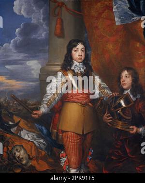 Karl II., 1630-1685. König von Schottland 1649 - 1685. König von England und Irland 1660 - 1685 (als Prinz von Wales, mit einer Seite) 1642 von William Dobson Stockfoto