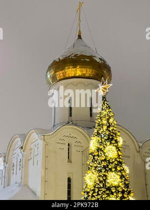 Old Believers Church of Saint Nicholas the Wonderworker in Tverskaya Zastava in Moskau, Russland. Stockfoto