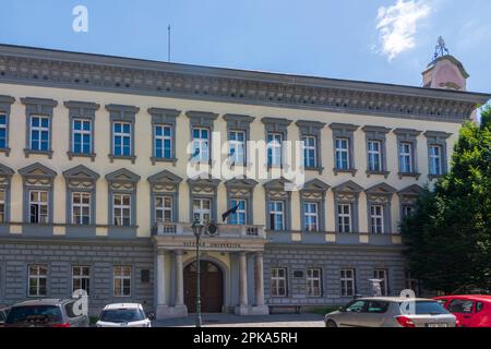 Opava (Troppau), Schlesische Universität (slezs univerzita V opave) in Moravskoslezsky, Mährisch-Schlesische Region, Tschechien Stockfoto