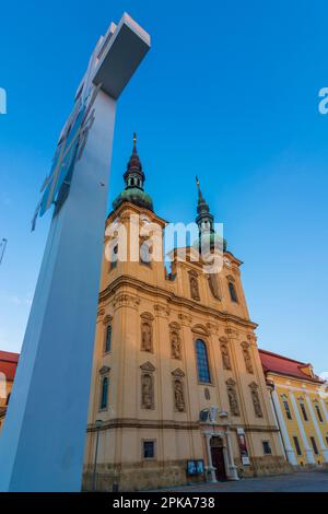 Velehrad (Welehrad), Basilika der Heiligen Cyril und Methodius (Bazilika Nanebevzetí Panny Marie a svateho Cyrila a Metoda) in Zlinsky, Region Zlin (Region Zliner), Tschechien Stockfoto