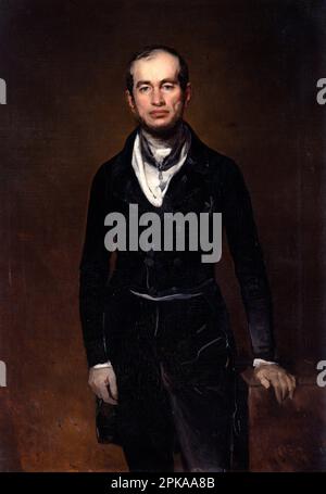 Porträt des Kammerdieners Graf Julius Zech-Burkersroda 1841 von Ferdinand von Rayski Stockfoto