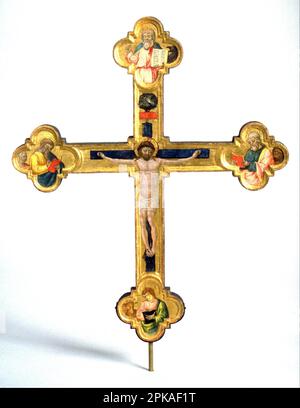 Processional Cross 1470/1480 von Neri di Bicci Stockfoto