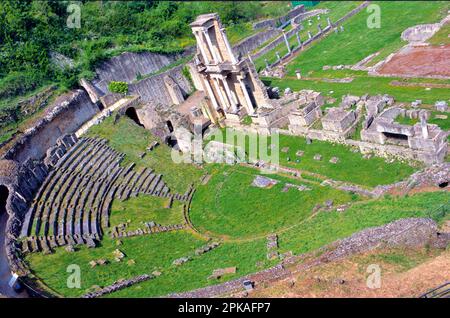 Das Römische Theater In Volterra - Toskana, Italien, Europa Stockfoto