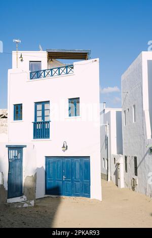 Kanarienhaus in Caleta de Famara, Lanzarote Stockfoto