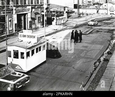 Zeitgenössische Geschichte Deutschland, Berlin um 1962 nach dem Bau der Mauer Stockfoto