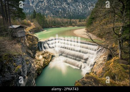 Lech Falls bei Füssen Stockfoto