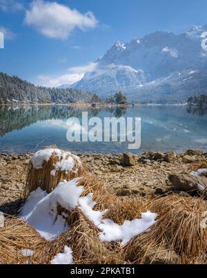 Eibsee bei Garmisch-Partenkirchen Stockfoto