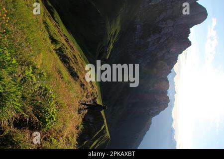 Wanderung nach Gehrenalpe, 1610 m, Wängle bei Reutte in Tirol, Österreich, Europa Stockfoto