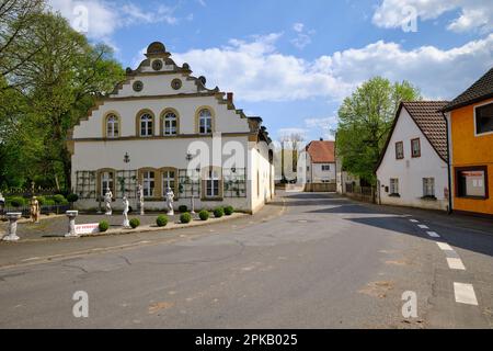 Burg in Ditterswind, Gemeinde Teil des Marktes Maroldsweisach, Bezirk Haßfurt, Niederfrankreich, Franken, Bayern, Deutschland Stockfoto